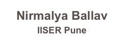Nirmalya Ballav
IISER Pune